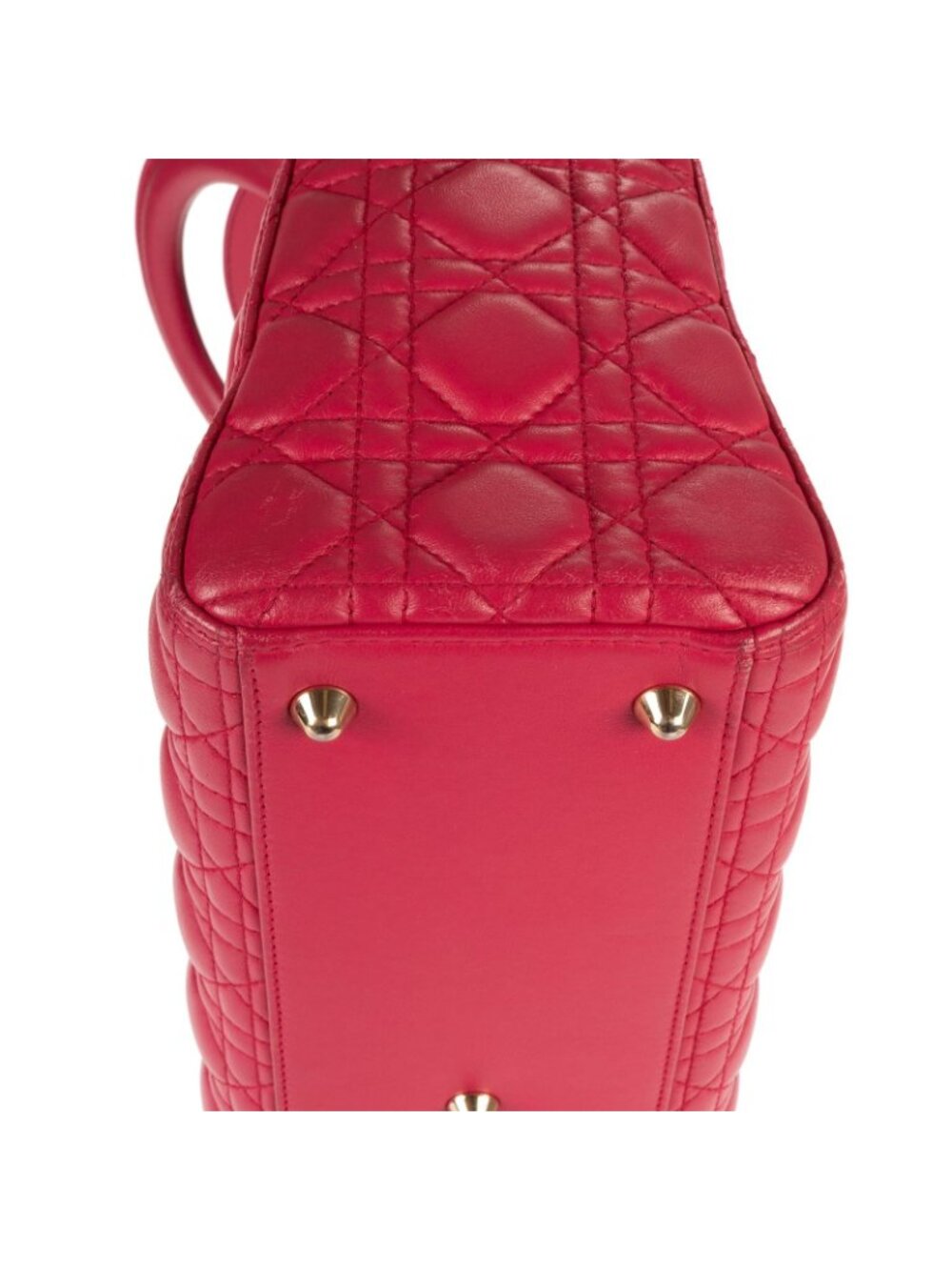 Dior Lady Dior Pink Cannage Leather Handbag - Picture 7 of 15